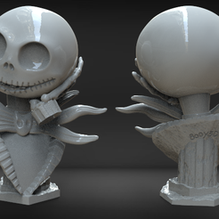 Annotation 2020-03-02 010329.png 3D file Jack Skellington Bust・3D printer design to download