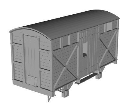 Cavan and Leitrim milkvan 2L modified version  1/64 scale 3D model