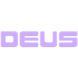 deus logo 220mm print in black.stl DEUS 2" wall mounted led light metal detectors