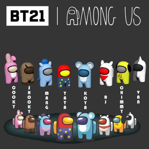 BTS BT21 OFFICIAL GOODS] AMONG US LIMITED EDITION Standing