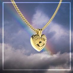 render_prova.jpg Free STL file EVIL EYE PENDANT NECKLACE・Model to download and 3D print
