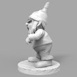 4.jpg Zombie Evil Garden Gnome 3D Print Model Diorama