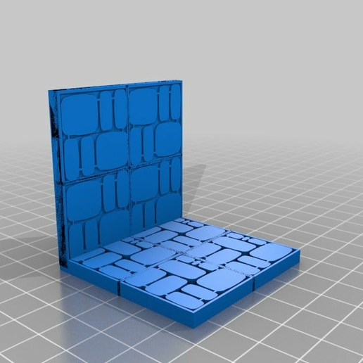 Dungeon Tiles - Cobblestone Walls and Floor - 3D model önizlemesi