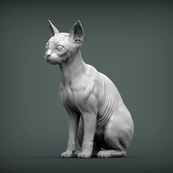 sphinx1.jpg SPHINX CAT 3D PRINT MODEL