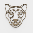 Puma_concolor_2_2021-Sep-22_06-06-16PM-000_CustomizedView24385373024.png CURVED GEOMETRIC PUMA - 2D WALL SCULPTURE
