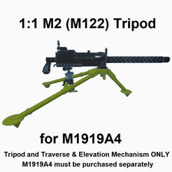 Large01.jpg 1:1 M2 (M122) Tripod for M1919 Machine Gun Prop