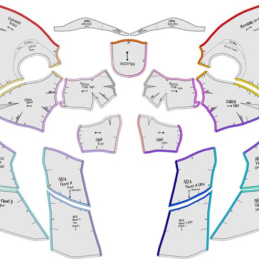 exam.jpg Canine Fursuit Head Base + Sewing Pattern + Assembly tutorial + Sewing Tutorial