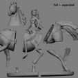 000000.jpg Elsa on horse white dress FROZEN2 disney girl princess 3D print model