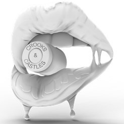 Mouth-and-Bullet.png 3D Model STL File for CNC Router/Laser & 3D Printer Mouth and Bullet