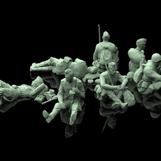1.1348.jpg soldiers ussr 2ww 3D print model