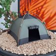 2.jpg Hamster-Zelt-Haus. Ein gemütlicher Unterschlupf für Haustiere im Camping-Stil.