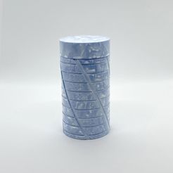 pill_bottle_holder_pic2_square.jpg Archivo STL Pastillero Moderno Recipiente Cilíndrico Decorativo・Objeto imprimible en 3D para descargar