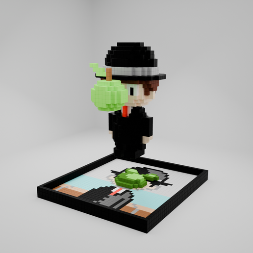 The Son of Man Voxel 3D model