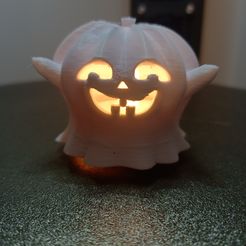 IMG_20230923_085906.jpg Archivo STL CALABAZA HALLOWEEN FANTASMA・Plan de impresora 3D para descargar