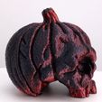 Pumpkin Skull 2.0 - Tea Light Version