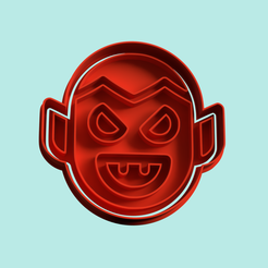 dracula-cortante-cortador-galletas-archivo-stl-modelado-3d.png Archivo STL dracula cookie cutter stamp・Modelo para descargar y imprimir en 3D