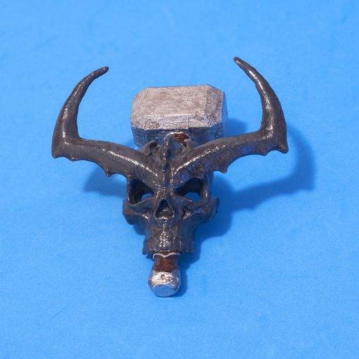 P1010015.jpg Download free STL file Surtur's Skull with Thor's Hammer (Ragnarok) • 3D printing model, dancingchicken