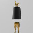 montage-2-lampe-lapin.jpg hiding bunny lamp 74 cm high with 2 hand models below or above