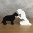 WhatsApp-Image-2022-12-21-at-09.12.23.jpeg Girl and her Golden Retriever (straight hair) for 3D printer or laser cut