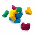 5.jpg 3D Printable STL File for Aesthetic Desk Stacking Toy - "Feel Good Shapes" | Creative Stress-Relief Office Toy | Unique Desk Accessory