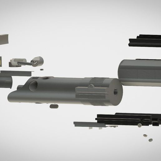 Parts 1.jpg Файл 3D Световой меч Люка Скайуокера・Дизайн 3D принтера для загрузки, AntonShtern