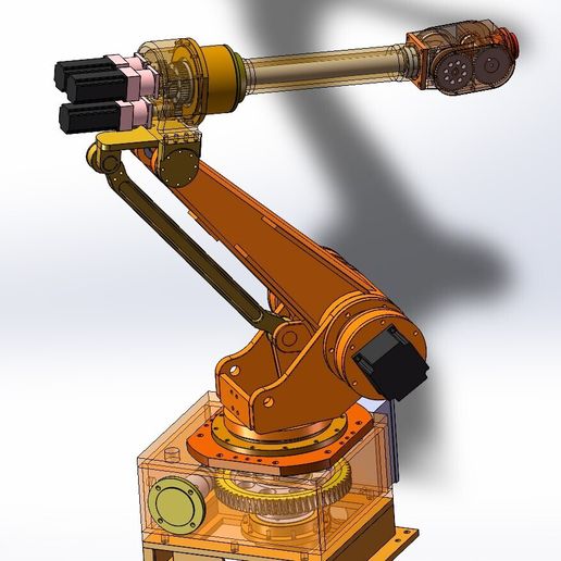 Design Brief Of Automated Robotic Arm 3D CAD Model 6-Axis