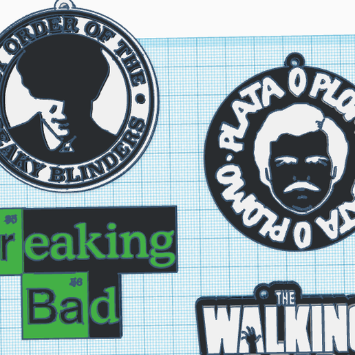 series keychain pack 3D model