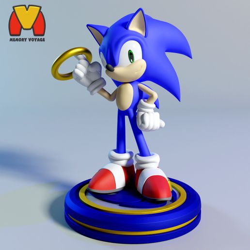 💍 Sonic and The Golden Ring・ STL File for 3D printing・Cults