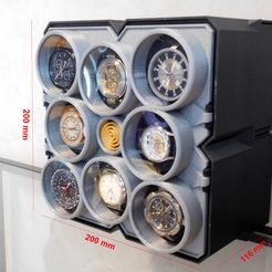 WB-H1-01.jpg 3D file Boite à Montres 8 emplacements / Watch Box 8 Slots・3D print design to download