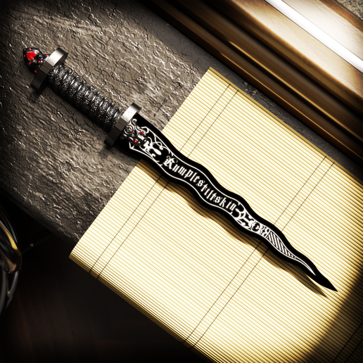 🗡️ Dark One Dagger - Rumplestiltskin・ STL File for 3D printing・Cults