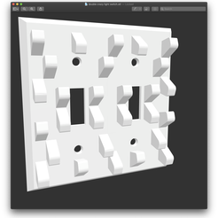 Double.png STL-Datei Crazy Light Switch (Double) kostenlos・3D-Drucker-Modell zum herunterladen