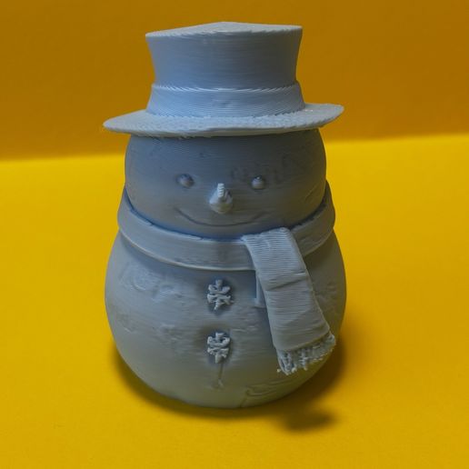 Classic Snowman with Top Hat and Scarf