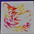 KAT_4977.jpg Cat Tile Stencil - Fits 97mm Tile