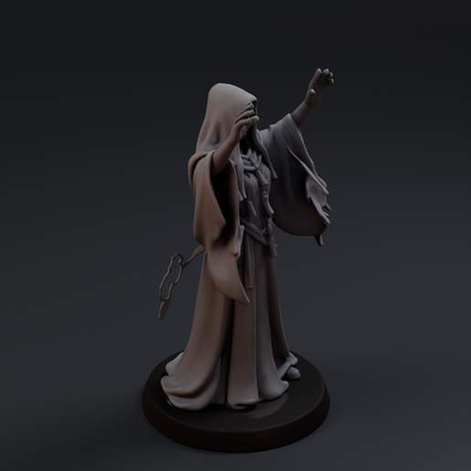 Ghost Sorceress 3D printable STL miniature