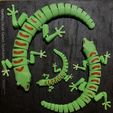 10.jpg Articulated Lizard - Print-In-Place Articulated Day Gecko