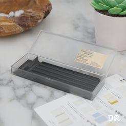 Image2.jpg Free 3D file Pen case divider - Customizable - Muji pen case divider・3D printing model to download