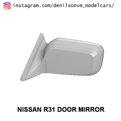 R311.png Fichier STL Miroir de porte Nissan R31・Modèle pour imprimante 3D à télécharger