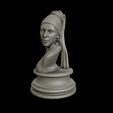 10.jpg Girl with a Pearl Earring 3D Portrait Sculpture