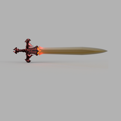 Fire-Blade-of-War-v3a.png Archivo STL Hoja de fuego de la guerra・Modelo imprimible en 3D para descargar