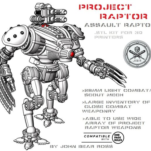 🥷 Quixote and Raptor Strike Force Deal・ STL File for 3D printing・Cults