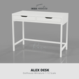 ALEX DESK Dollhouse Miniature 1:12 Scale IKEA -INSPIRED ALEX DESK MINIATURE 3D MODEL