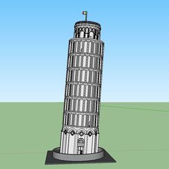Tower Scenic.JPG 3D-Datei PREMIUM N Scale Leaning Tower of Pisa・3D-druckbare Vorlage zum herunterladen