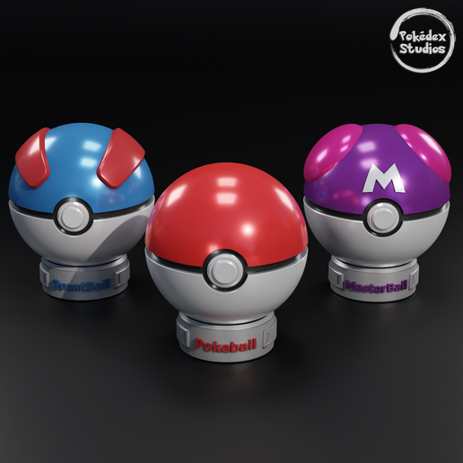 Download file Pokeballs • 3D printable template • Cults