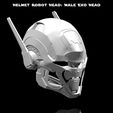 2.jpg Helmet Robot Head: Male Exo Head