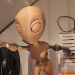 Ferdig (1).JPG Archivo STL gratuito Chica ninja・Objeto para descargar e imprimir en 3D