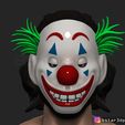 07a.jpg CLOWN MASK 2019 - Joker Mask 2019 With Hair from Joker movie 2019 scale 1:1 For cosplay
