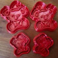 kops.jpg 3D file Christmas Koala Polymer Clay Cookie Cutter Mini・3D printing idea to download