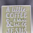 IMG_1915.jpg Бесплатный STL файл Coffee with Jesus drinkcoaster・Модель для загрузки и 3D-печати, RaimonLab