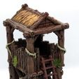 Watch Tower Wood Design 1 (5).JPG Outpost sentry tower and palisade walls