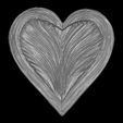 Fantasy-Heart-10.jpg Fantasy Heart Relief STL file for 3d printing or CNC Free 3D print model